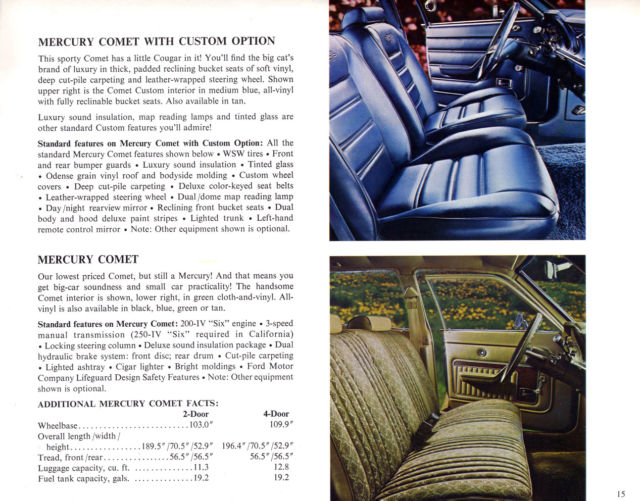 1976 Mercury Range Brochure Page 15